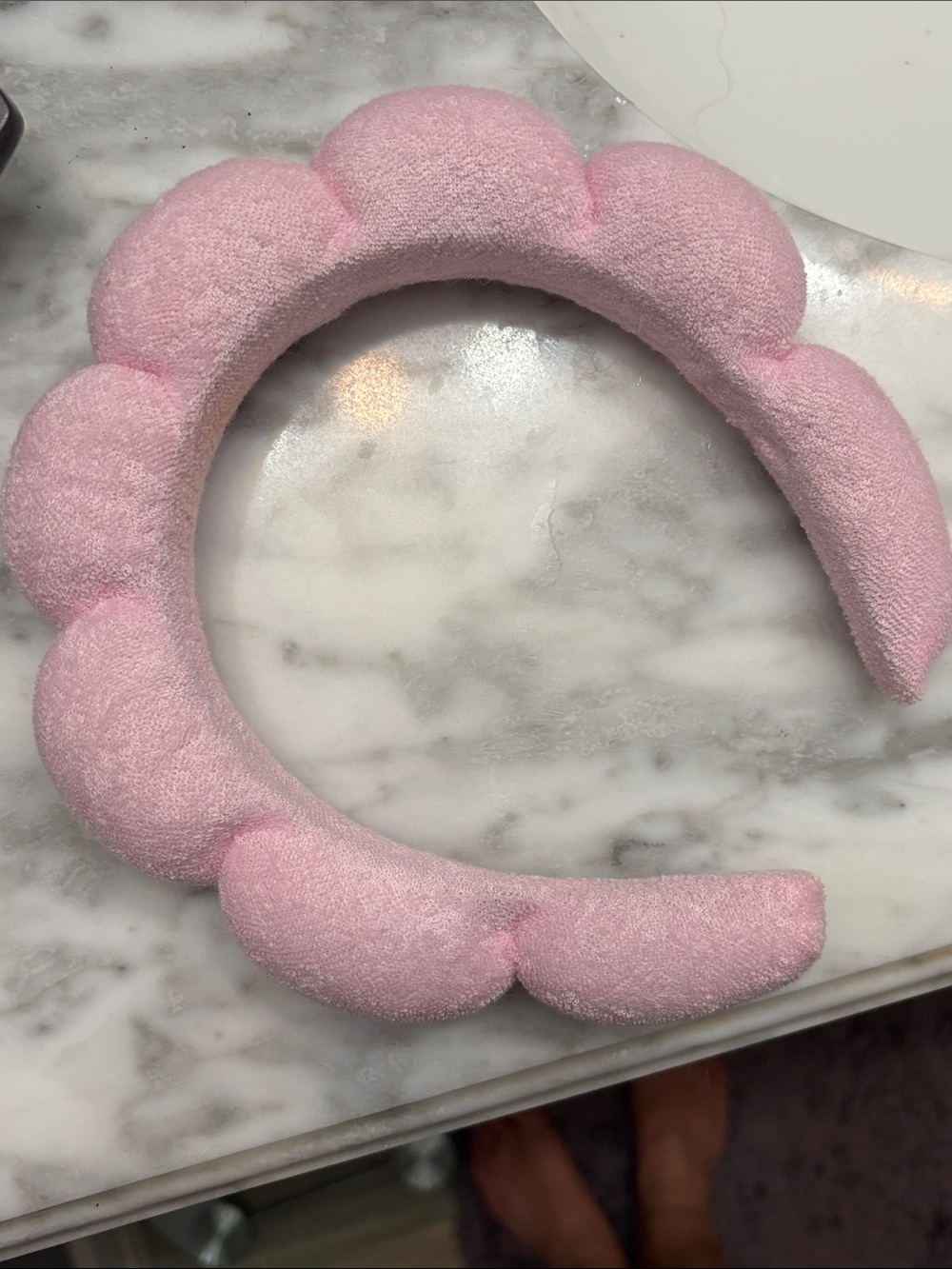 Puffy Pink Scalloped Headband